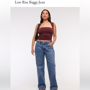 Abercrombie & Fitch Low Rise Baggy Jeans